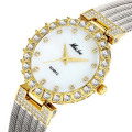 MISSFOX 2102 Women Watches Bracelet Waterproof Big Lab Diamond Ladies Quartz Clock Hours